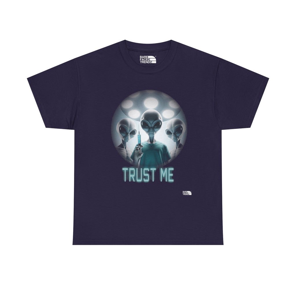 Alien T-Shirt "Trust Me!", Funny Graphic Tee, Unisex Cotton Shirt, Casual Wear, Sci-Fi Gift, UFO Lover Apparel
