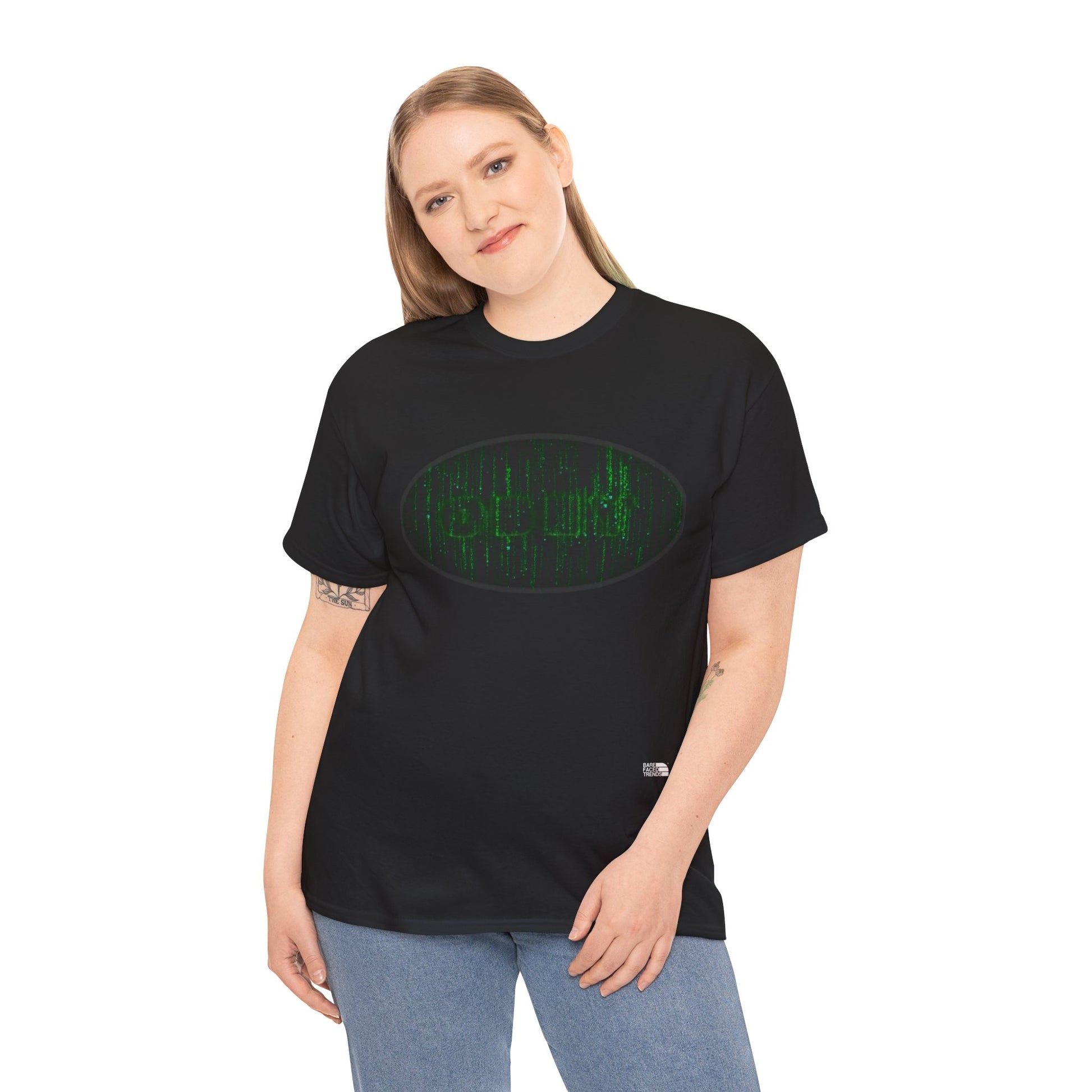 T-Shirt "OBEY" Matrix Code Rain Style