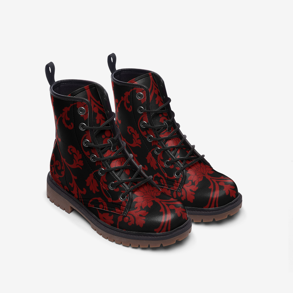 Victorian design Casual Faux Leather Lightweight boots MT