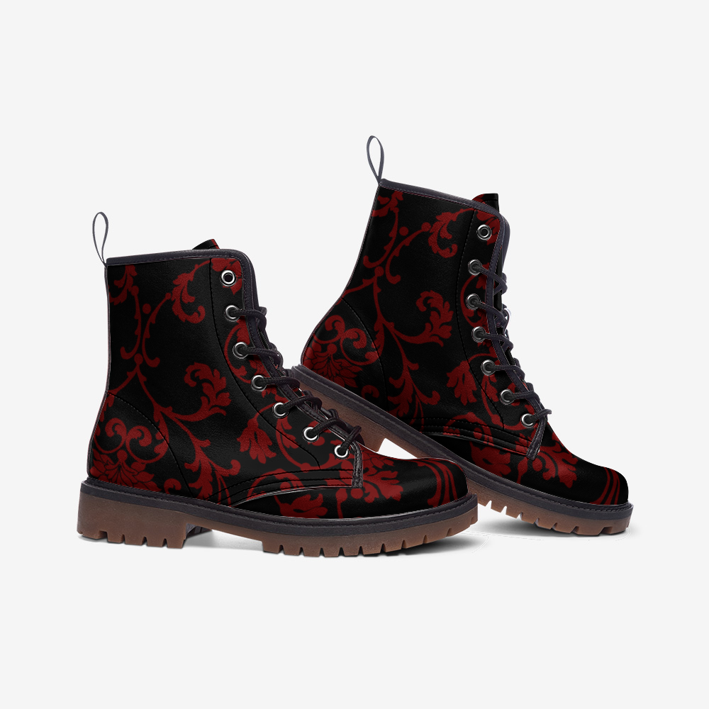 Victorian design Casual Faux Leather Lightweight boots MT